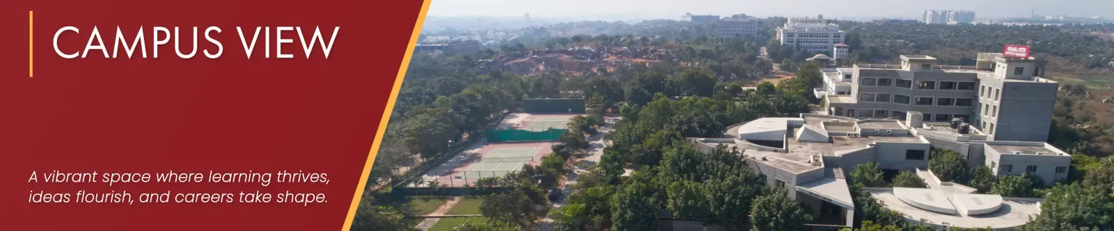 Campus view at Vignana Jyothi Institute of Management
