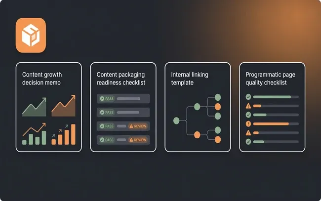 Content Packaging Readiness Checklist